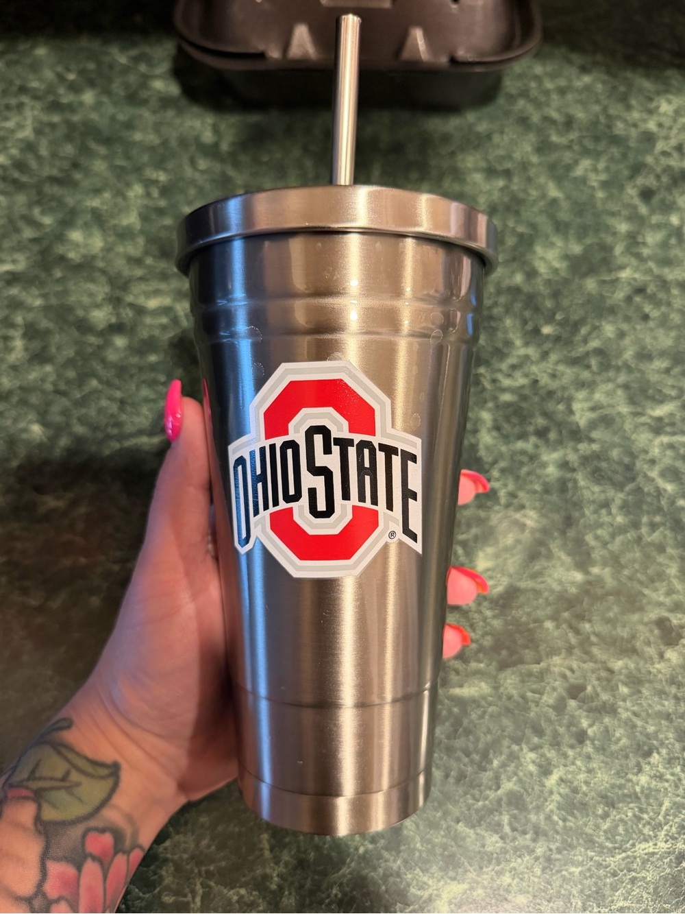 💥 Ohio State Stainless Steel Travel Tumbler